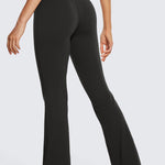 CRZ YOGA Women's High Waist Flare Leggings 32" Black