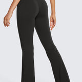 CRZ YOGA Women's High Waist Flare Leggings 32" Black