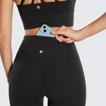 CRZ YOGA Women's High Waist Flare Leggings 32" Black