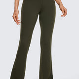 CRZ YOGA Women's High Waist Flare Leggings 32" Black