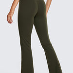 CRZ YOGA Women's High Waist Flare Leggings 32" Black