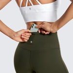 CRZ YOGA Women's High Waist Flare Leggings 32" Black