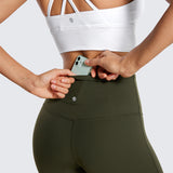 CRZ YOGA Women's High Waist Flare Leggings 32" Black