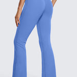 CRZ YOGA Women's High Waist Flare Leggings 32" Olive Green