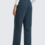 CRZ YOGA Women's Cotton Fleece Lined Sweatpants 30" Black