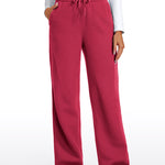 CRZ YOGA Women's Cotton Fleece Lined Sweatpants 30" Dove Grey Heather