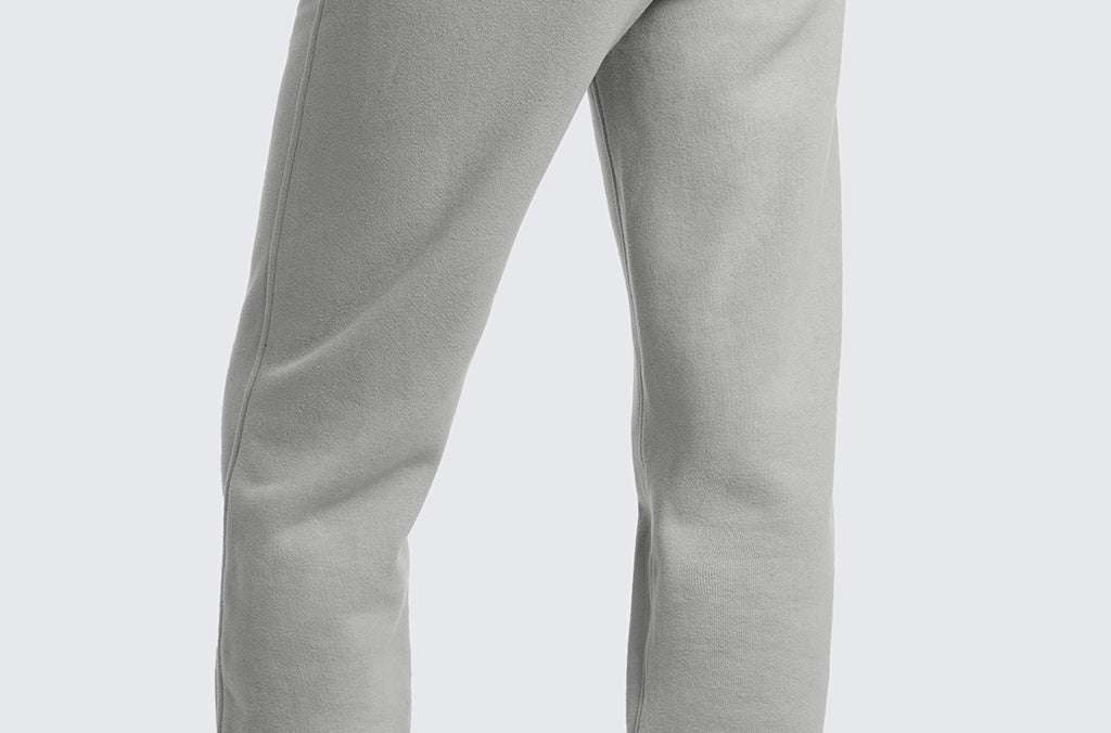 CRZ YOGA Women's Cotton Fleece Lined Sweatpants 28" Milky White