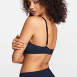 SOULVOR V-Neck Wireless unpadded Bralette Deep Ocean Blue