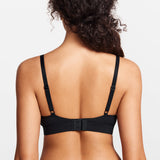 SOULVOR wireless V-neck triangle Bralette Black