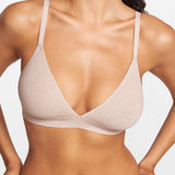 SOULVOR wireless V-neck triangle Bralette Deep Ocean Blue