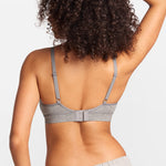 SOULVOR wireless V-neck triangle Bralette Moon Heather Grey