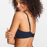 SOULVOR wireless V-neck triangle Bralette Deep Ocean Blue