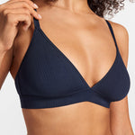 SOULVOR wireless V-neck triangle Bralette Light Glacier