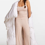 SOULVOR Wide Leg Casual Pants Hazelnut