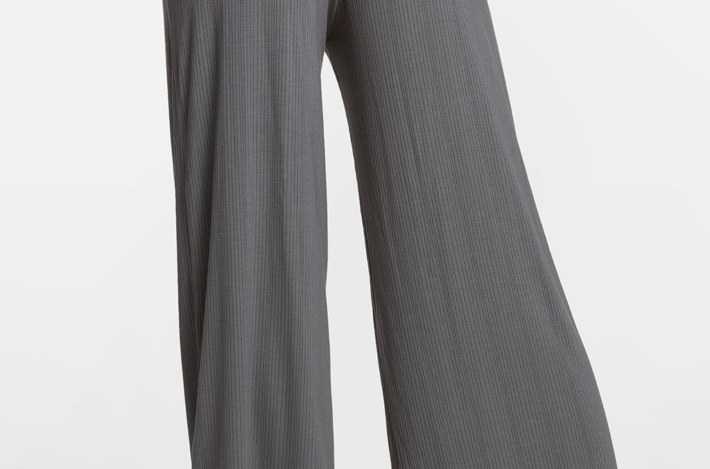 SOULVOR Wide Leg Casual Pants Moon Heather Grey