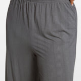 SOULVOR Wide Leg Casual Pants Moon Heather Grey