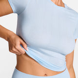 SOULVOR Short Sleeve Crew Neck T-Shirt Light Glacier