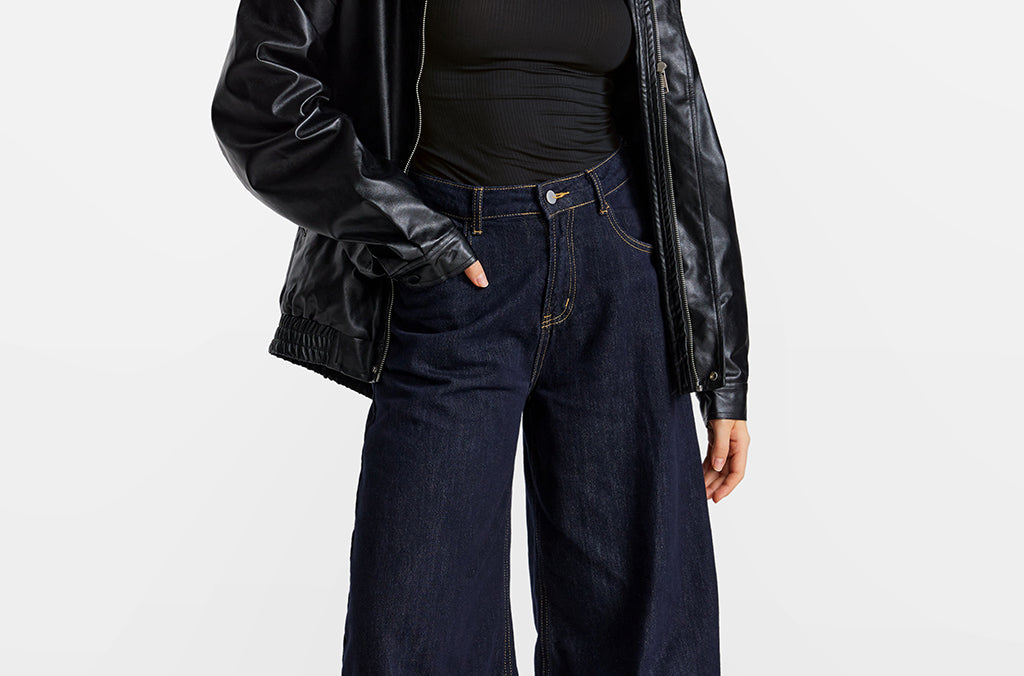 SOULVOR Long Sleeve Crew Neck T-Shirt Deep Ocean Blue