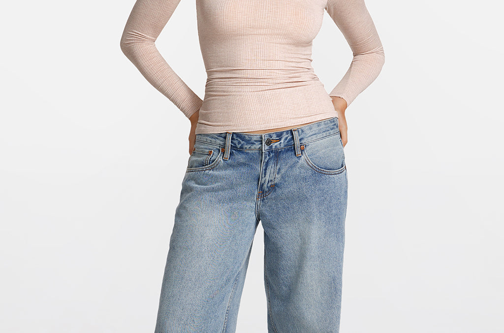 SOULVOR Long Sleeve Crew Neck T-Shirt Light Khaki Heather