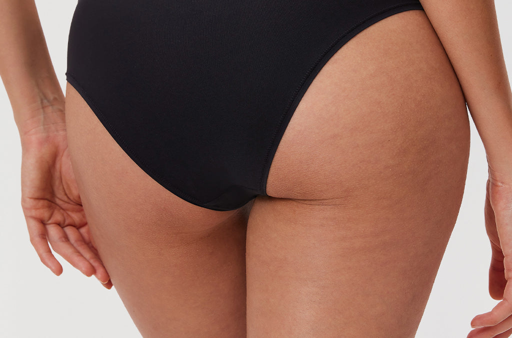 Women's Cheeky High Cut Bikini 3 Pack Black 3pack