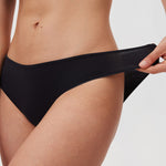 Women's Cheeky High Cut Bikini 3 Pack Black 3pack