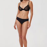 Women's Cheeky High Cut Bikini 3 Pack Black 3pack