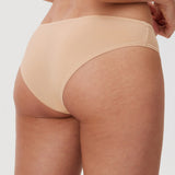 Women's Cheeky High Cut Bikini 3 Pack Beige (3pack)