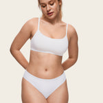 Women's Cheeky High Cut Bikini 3 Pack Warm Beige (3pack)