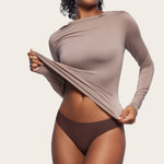 Women's Cheeky High Cut Bikini 3 Pack Parchment (3pack)