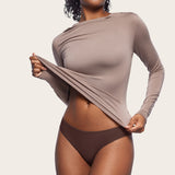 Women's Cheeky High Cut Bikini 3 Pack Parchment (3pack)