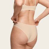 Women's Cheeky High Cut Bikini 3 Pack Soft Tan (3pack)