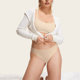 Women's Cheeky High Cut Bikini 3 Pack Soft Tan (3pack)