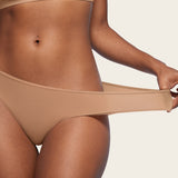 Women's Cheeky High Cut Bikini 3 Pack Soft Tan (3pack)