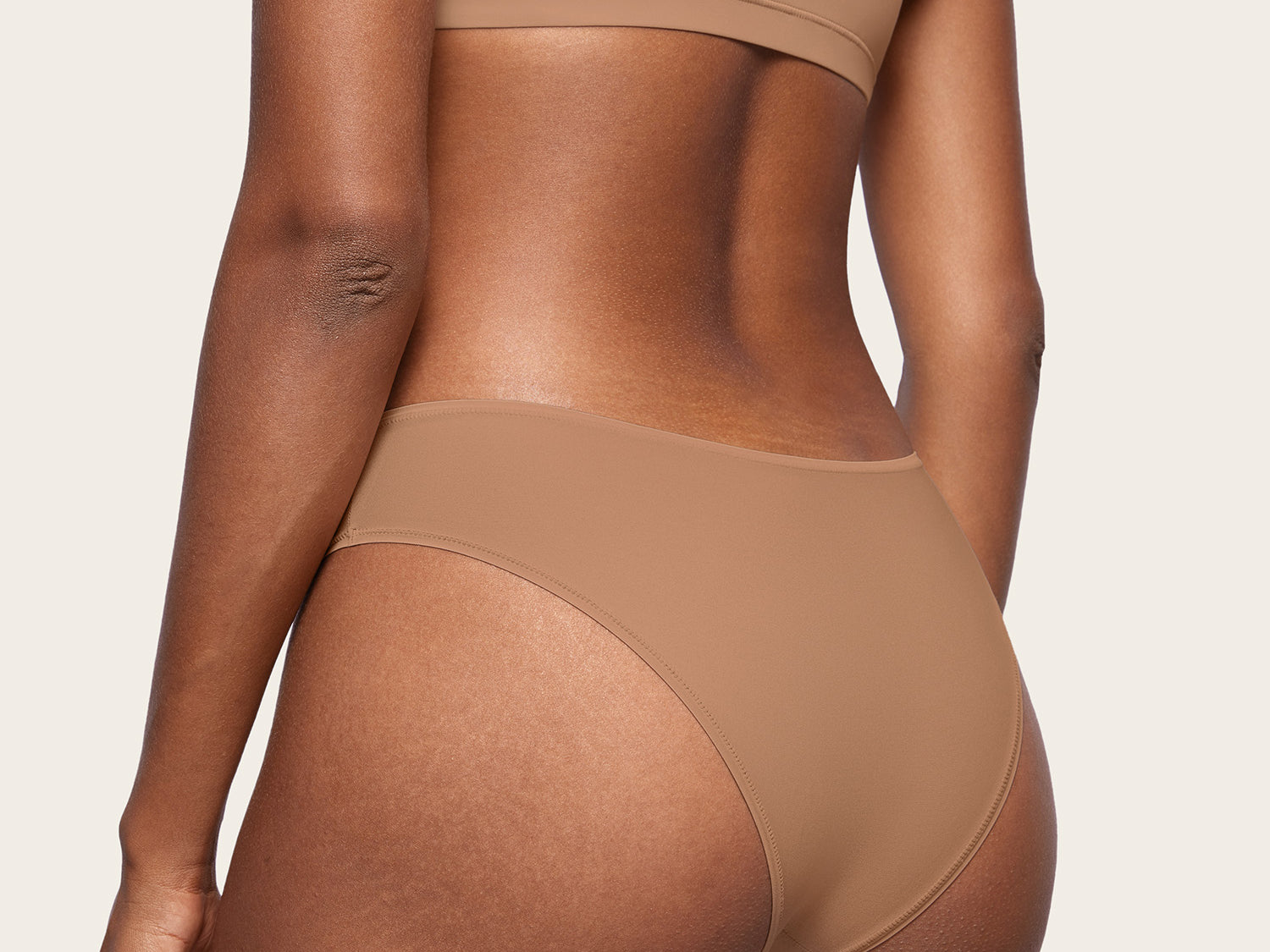 Women's Cheeky High Cut Bikini 3 Pack Soft Tan (3pack)
