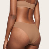 Women's Cheeky High Cut Bikini 3 Pack Soft Tan (3pack)