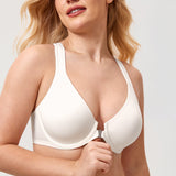 Women's Plunge Racerback Front Closure Bra Ivory