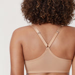 Women's Plunge Racerback Front Closure Bra Warm Beige
