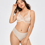 Women's Beauty Lace Bra Beige