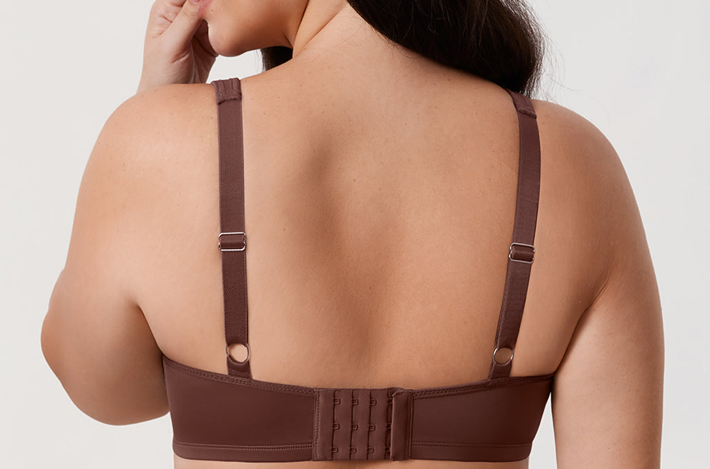 Women's Underwire Minimizer Bra Brown Violet