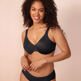 Women's Underwire Minimizer Bra Black