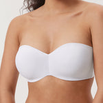 Women's Underwire Strapless Bra White
