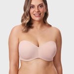 Women's Underwire Strapless Bra Gentle Rose