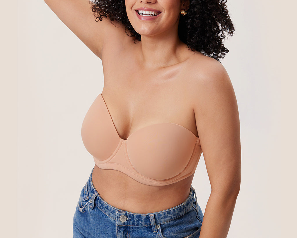 Women's Classic Strapless Bra Blush Beige
