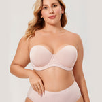 Women's Classic Strapless Bra Rose Smoked