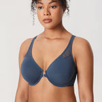DELIMIRA Women's Front Closure Unlined Bra Sargasso