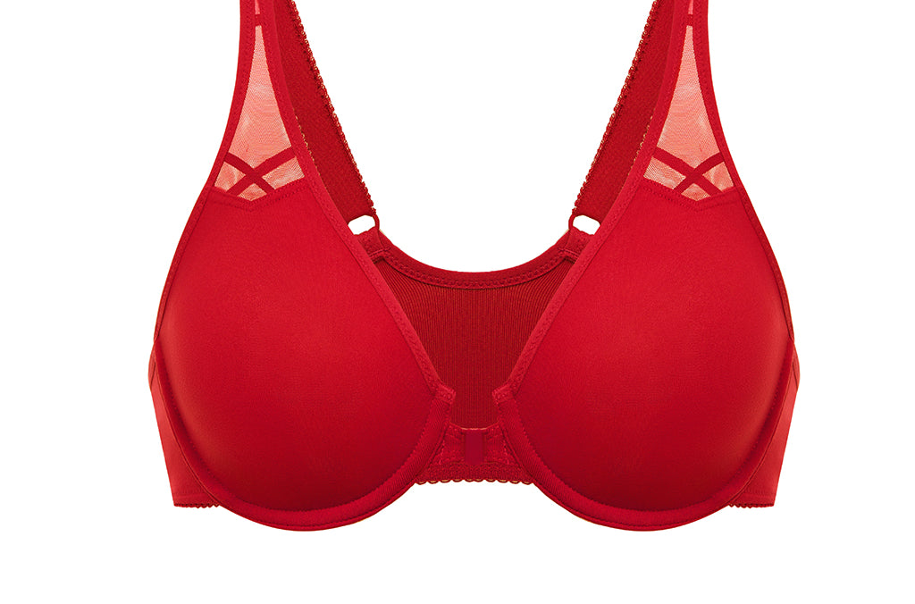 DELIMIRA Women's Front Closure Unlined Bra Sargasso