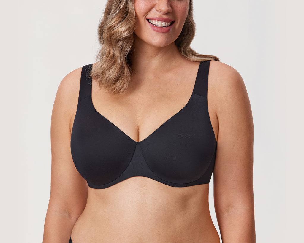 Women's Unlined Minimizer Bra Black