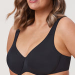 Women's Unlined Minimizer Bra Black