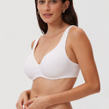 Women's Unlined Minimizer Bra Coconut White