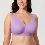 Women's Full Coverage Wireless Unlined Bra Rose Purple